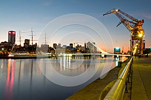 Puerto Madero (harbor) modern part of Buenos Aires Argentina