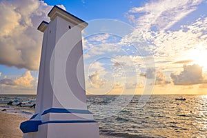 Puerto Morelos sunrise lighthouse Riviera Maya