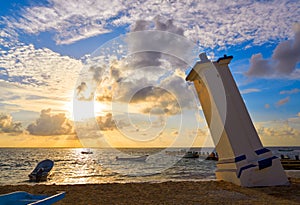 Puerto Morelos sunrise lighthouse Riviera Maya