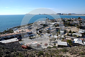 Puerto Penasco Mexico viewed from the hilltop