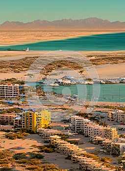 Puerto Penasco, Sonora, Mexico. Generative AI.