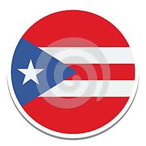 puerto rico Flag  Isolated Vector Illustration you can edit it