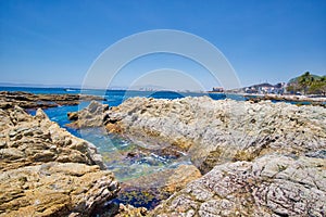 Puerto Vallarta, Conchas Chinas beach and ocean coastline