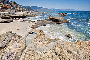 Puerto Vallarta, Conchas Chinas coastline and bay