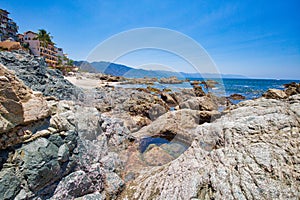 Puerto Vallarta, Conchas Chinas coastline and bay