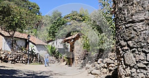 Puerto Vallarta Mexico San Sebastian dirt road man towards 4K