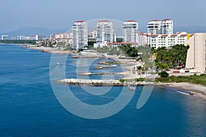 Puerto Vallarta skyline and waterfront