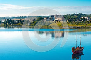 Puerto Varas and Llanquihue Lake in southern Chile photo