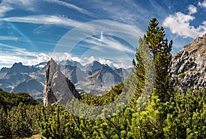 Puez Geisler reserve Dolomite alps