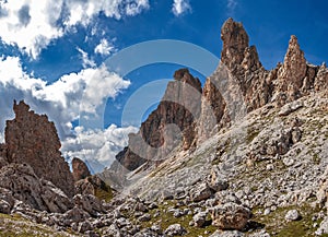 Puez Geisler reserve Dolomite alps