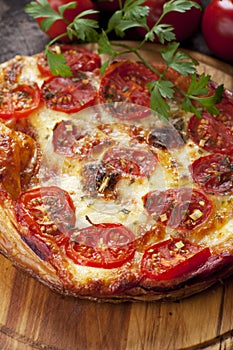 Puff pastry pizza