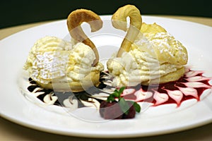 Puff Pastry Swans