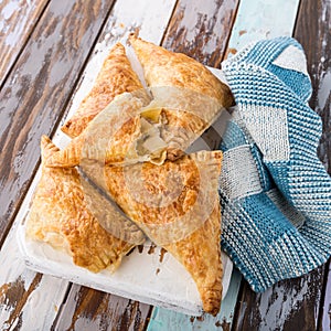 Puff pastry triangles