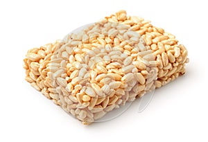 Puff rice bar isolated