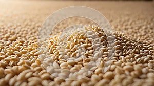 Puffed rice background. The view from top