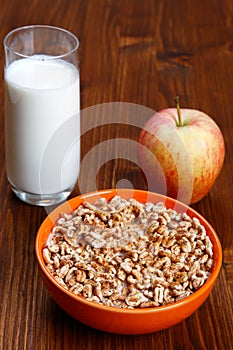 Puffed rice in a bowl