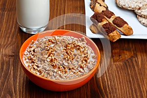 Puffed rice in a bowl