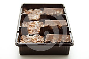 Puffed rice with chocolate