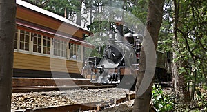 Puffing Billy at Emerald Lake station.