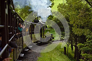 Puffing Billy vintage steam train