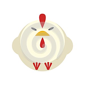 Chicken flat illustration