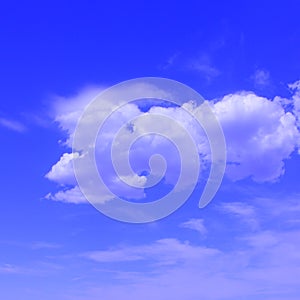 Puffy Clouds Background