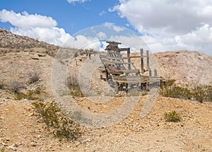 Remains of Old Mine near Deming, New Mexico photo