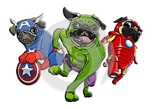 Pugs Avengers photo