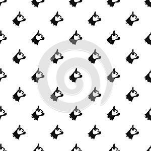 Pug dog pattern, simple style