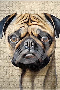 Pug Face Jigsaw Puzzle
