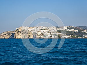 Puglia - Scenic view of the city of Peschici along the coast of Puglia, Foggia, Italy, Europe