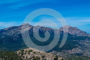 Puig de Massanella and Major in Tramuntana mountains, Mallorca, Spain