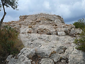 Puig de sa Morisca Moorish Peak archaeological park in Majorca