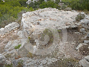 Puig de sa Morisca (Moorish Peak) archaeological park in Majorca