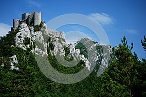 Puilaurens Castle in the south of France