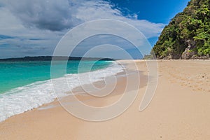 Puka Beach on Boracay island, Philippin