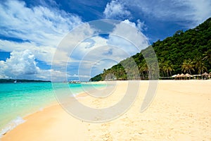 Puka Beach of Boracay Island, Philippines