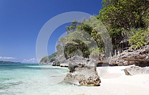 Puka Shell Beach. Boracay island photo