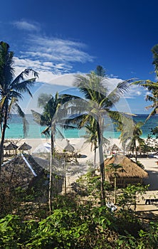 Puka tropical paradise beach in boracay philippines