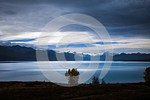 Pukaki lake, Mount Cook, New Zealand