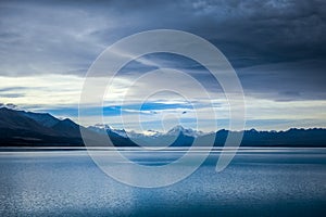 Pukaki lake, Mount Cook, New Zealand