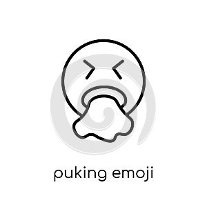 Puking emoji icon from Emoji collection.