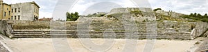 Pula amphitheater on old fort