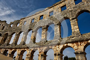Roman Arena in Pula Croatia photo