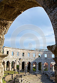 The Pula Arena, Ancient Roman architecture photo