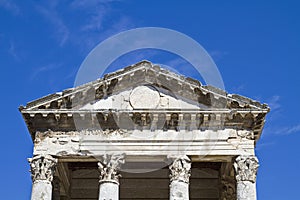 Pula - August temple detail