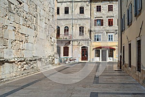 Pula, Croatia, downtown architecture