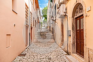 Pula, street in old town