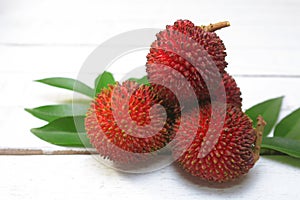 Pulasan fruit (Nephelium mutabile Blume)