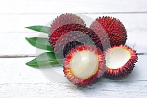 Pulasan fruit (Nephelium mutabile Blume)